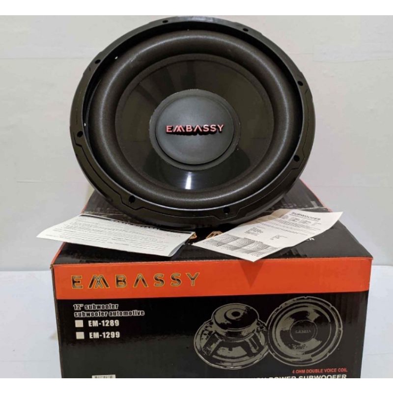 Subwoofer embassy em-1289 12 inch