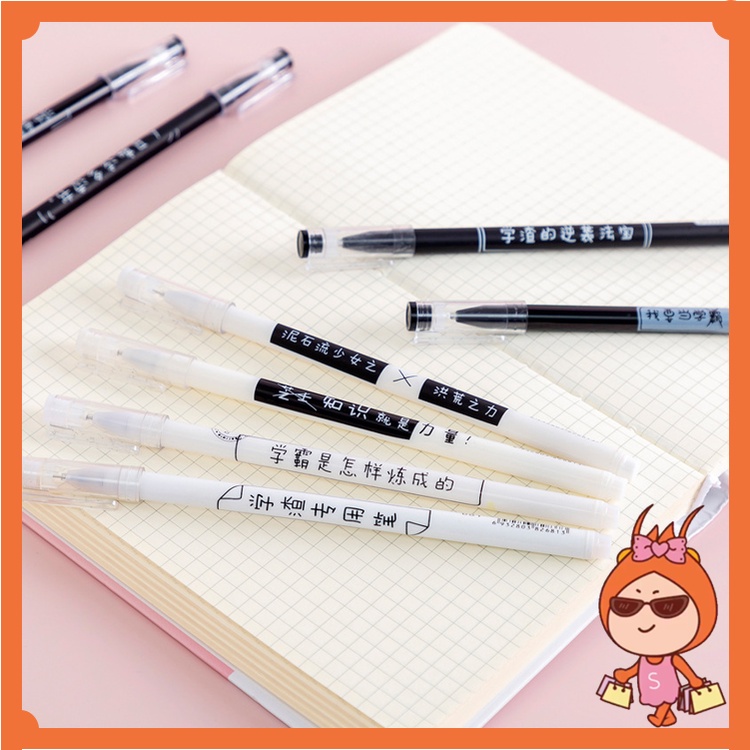 

Reseller Welcome - S5716 Pulpen Gel Putih Hitam / Pulpen Aksen Japanses Pelajar & Kantor / Pulpen Souvenir / Alat Tulis Kerja / Pena Lucu Souvenir Import