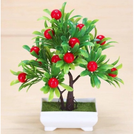 ORNAMEN BUNGA PLASTIK BUATAN DEKORASI RUMAH/ FLOWER ARTIFISIAL VAS CANTIK POT BUNGA BUAH BUNGA 14 | FADHILAH SHOP BJB