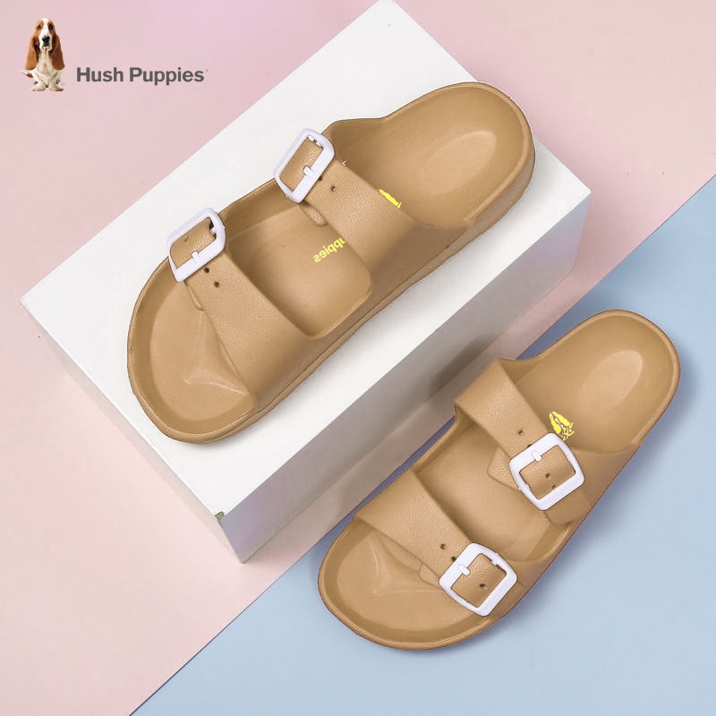 Hush Puppies Sandal Wanita Terbaru Kekinian Sendal Rumah Cewek Slip on Strap Fashion Sandal Selop Wanita Empuk