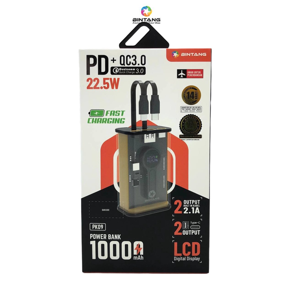 POWERBANK BINTANG PK09 10000MAH
