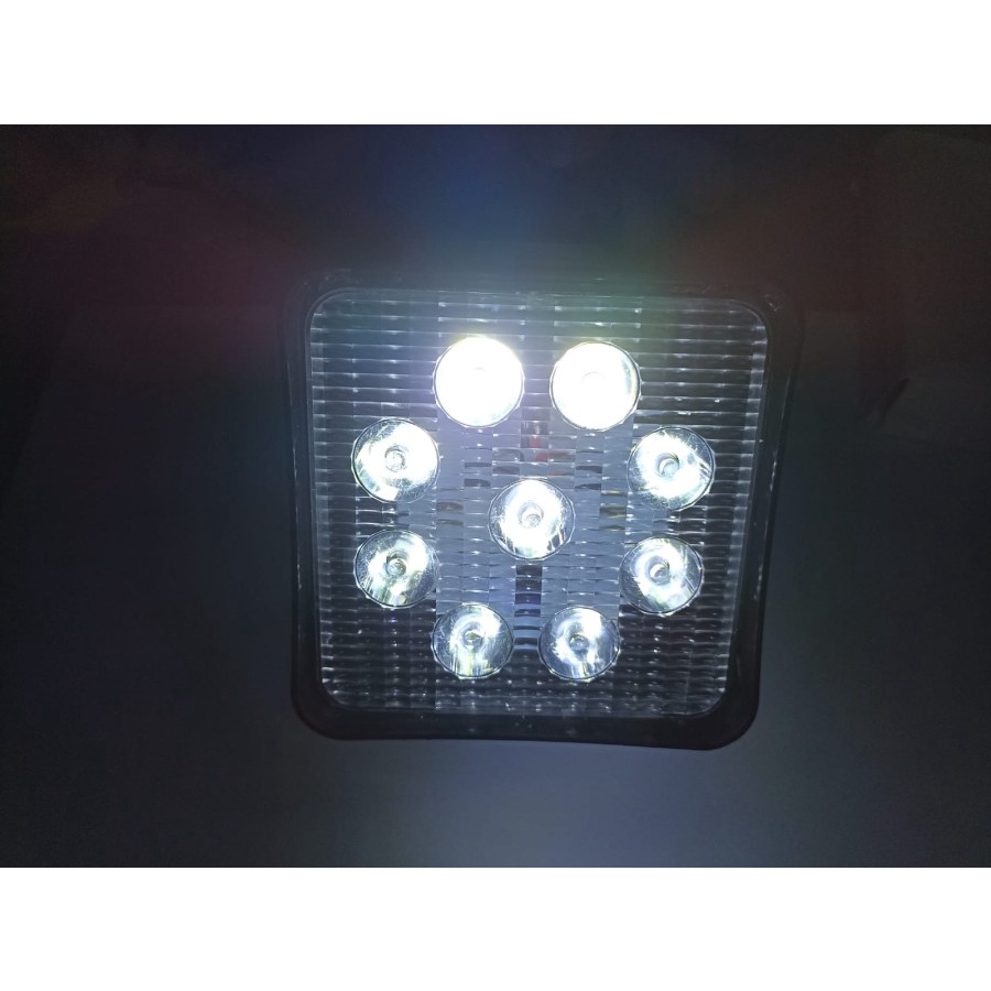 Lampu Led Sorot WORKLIGHT LED Kotak 27 Watt Tembak 9 MATA Alumunium