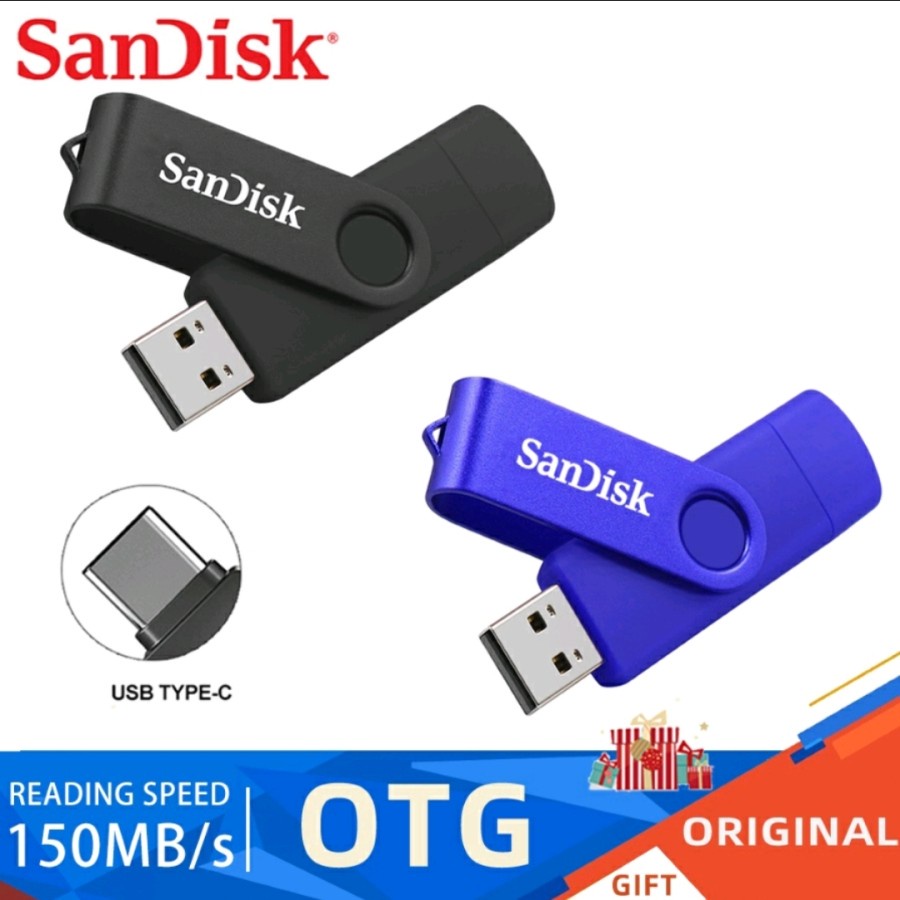 FlashDisk OTG USB Type C 3.1 HP Dual Drive Flash Disk Memory 32GB 64GB GOOD***