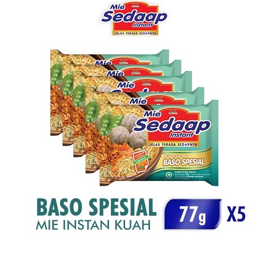 

❤[PROMO ⚡ALE!!!]❤ Mie Sedaap Baso Special 5 x 77 gr