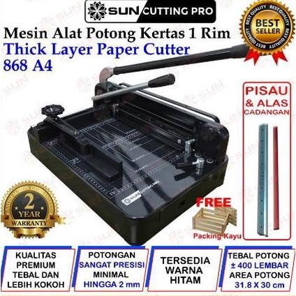

Mesin Thick Layer Paper Cutter A4 868 - Alat Pemotong Kertas 1 rim JUAL