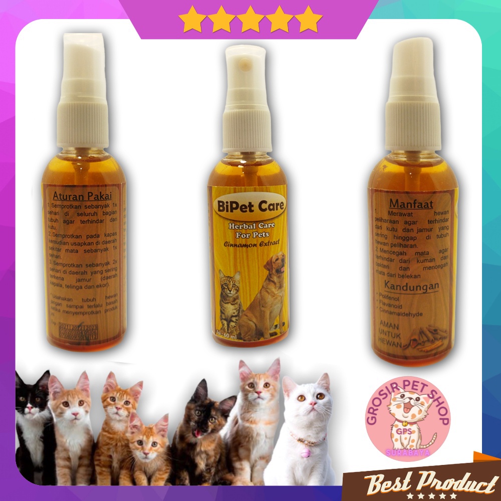 Obat Mata UNtuk Kucing Anjing Belekan Bipet Spray 60 ml