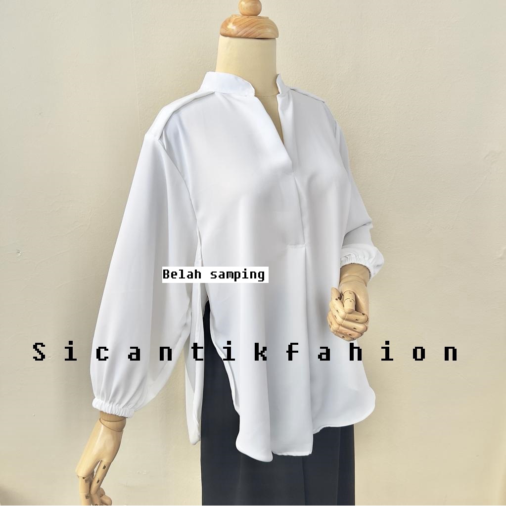 Blouse Putih Wanita Korean Style // Outher Wanita Kekinian