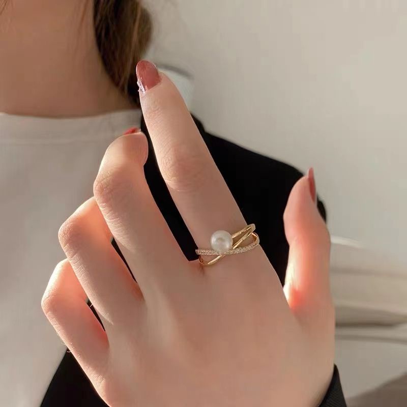 Cincin Wanita Diamond Fashion Korea Cincin Bentuk Hati Simple Ring