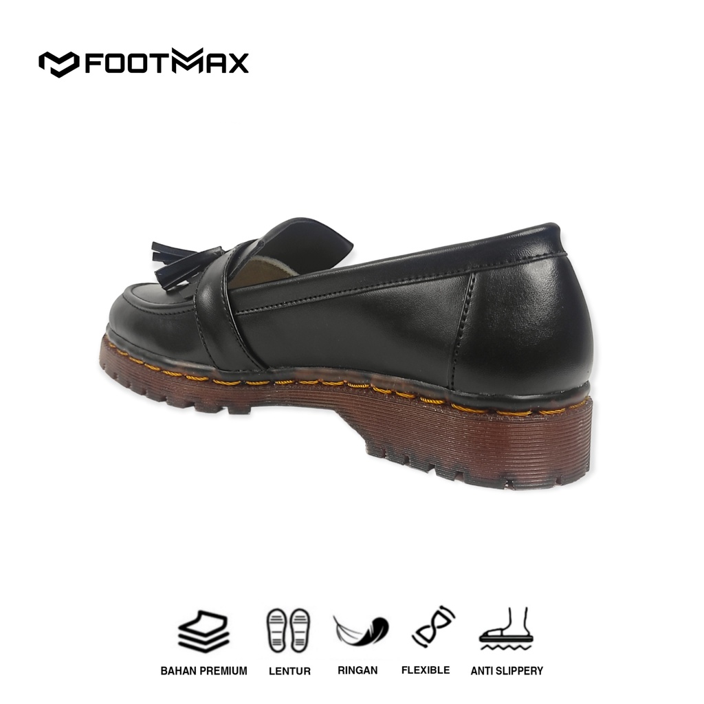 Sepatu Docmart Wanita Casual Formal Sepatu Kerja Wanita Slip On Loafer Termurah