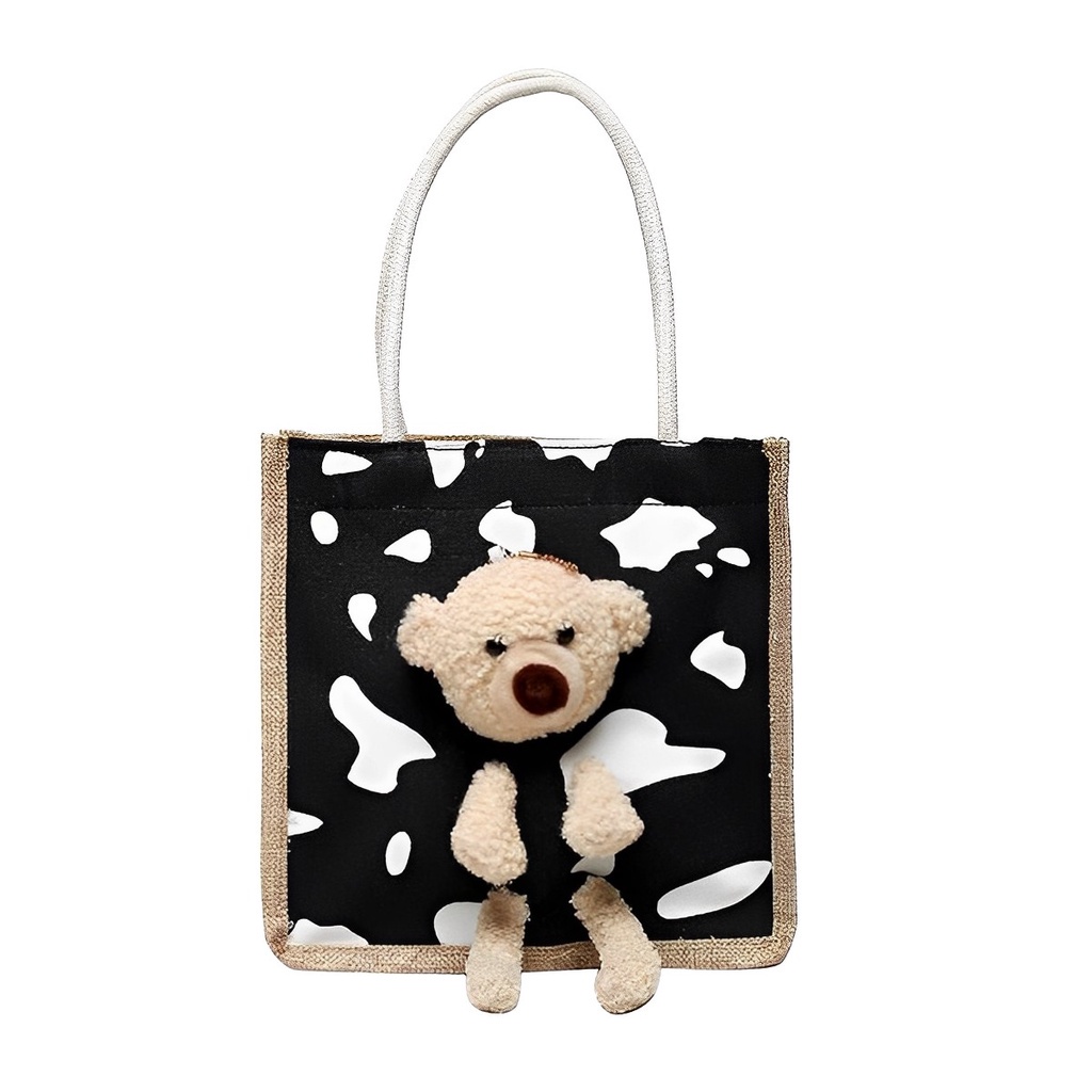 TAS JINJING BONEKA BERUANG  TOTEBAG BONEKA