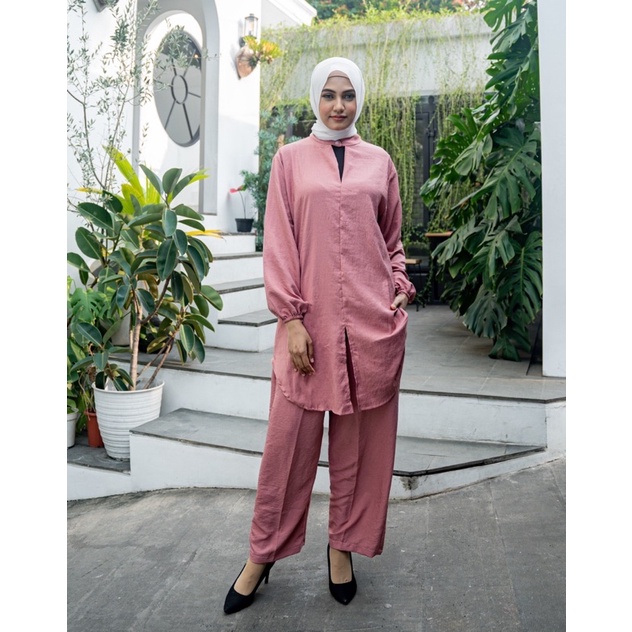 JOSHIN Fatin Set Poly Lengan Panjang - Setelan PP Wanita