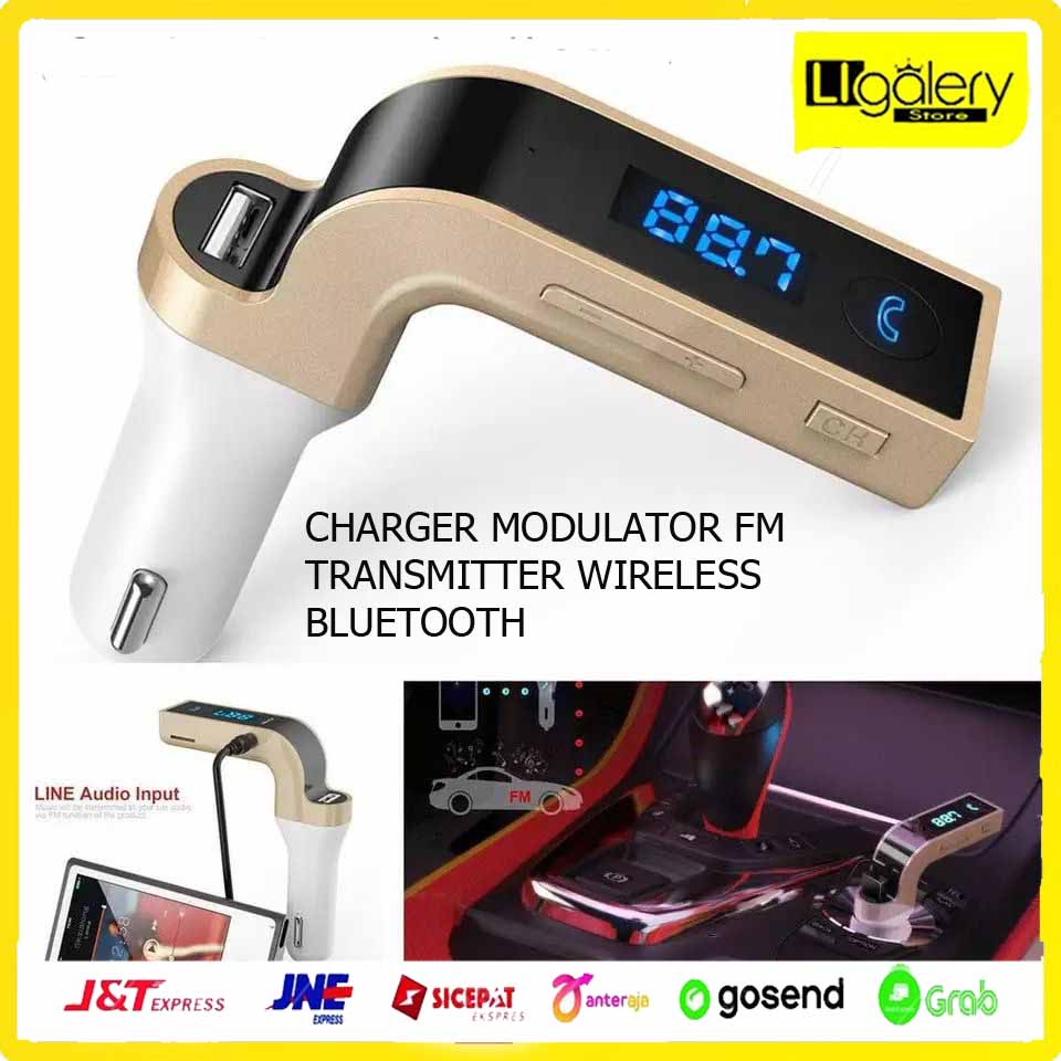 CHARGER MODULATOR FM TRANSMITTER WIRELESS BLUETOOTH