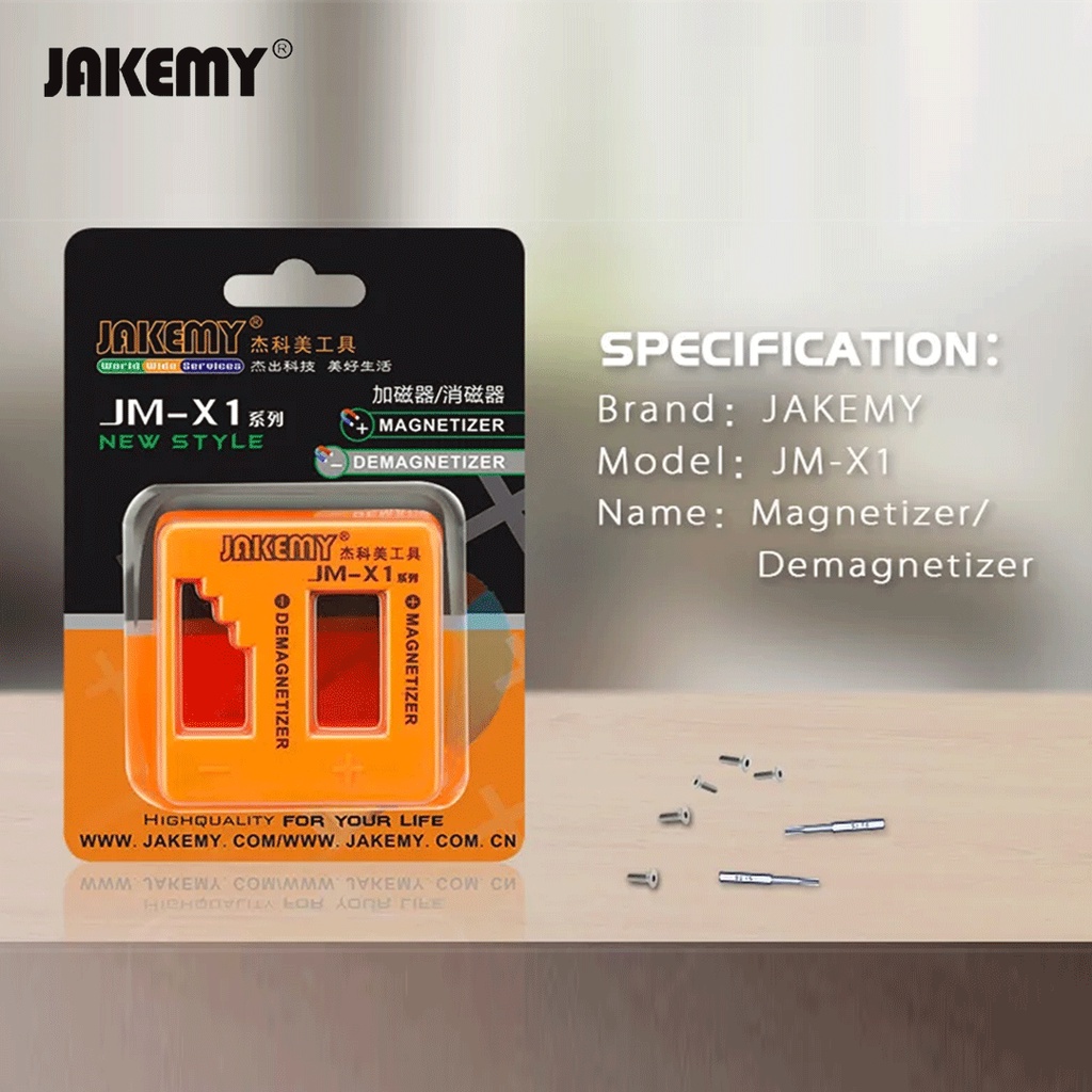 Jakemy Magnet Ke Demagnet untuk Obeng Screwdriver Original JM-X1