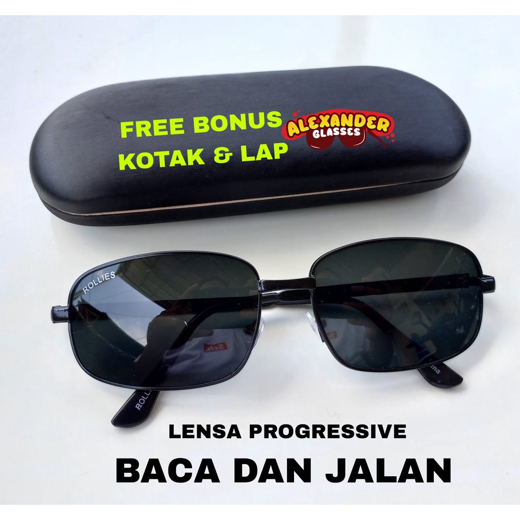 COD KACAMATA PROGRESIF PLUS BACA JALAN LENSA WARNA ORIGINAL STANDART OPTIK