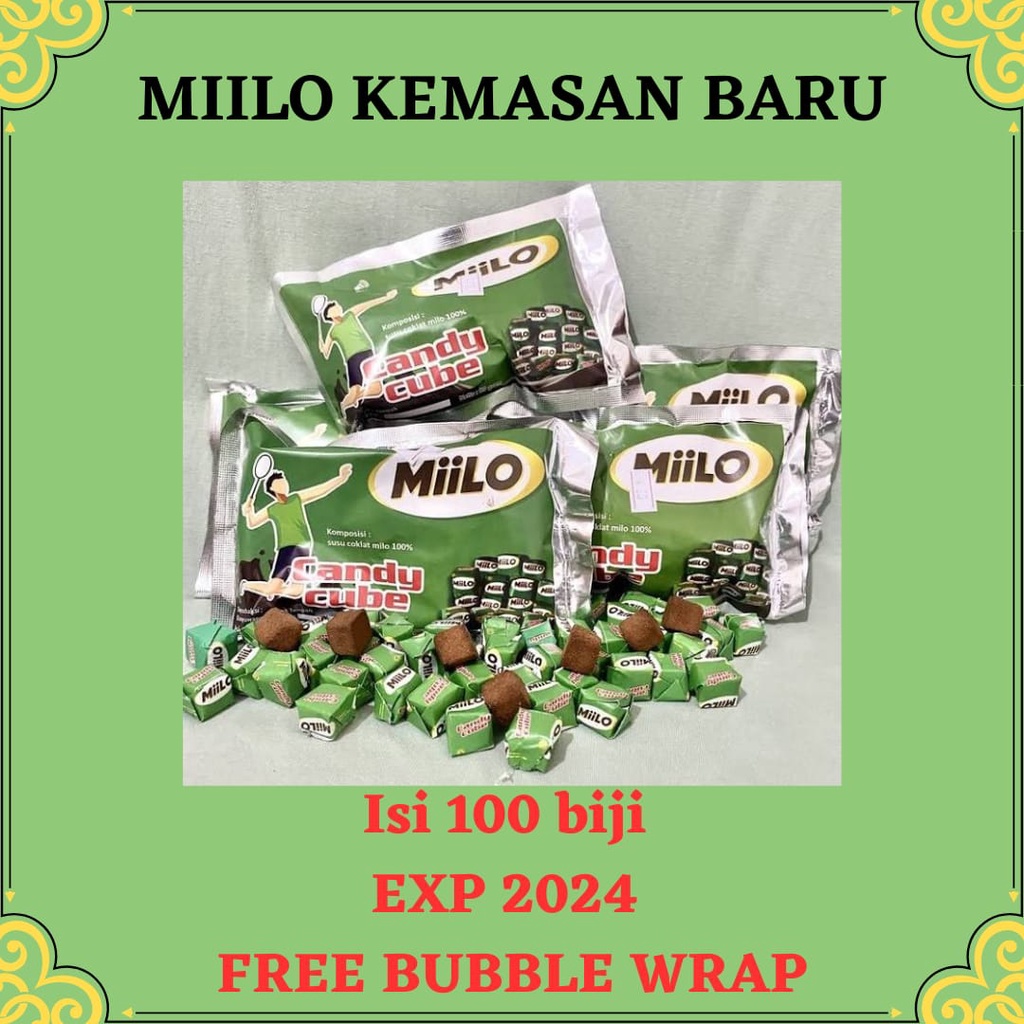 

ISI 100 BIJI Bisa COD - Permen Milo Cube Kotak Original Murah Terlaris Coklat Milo