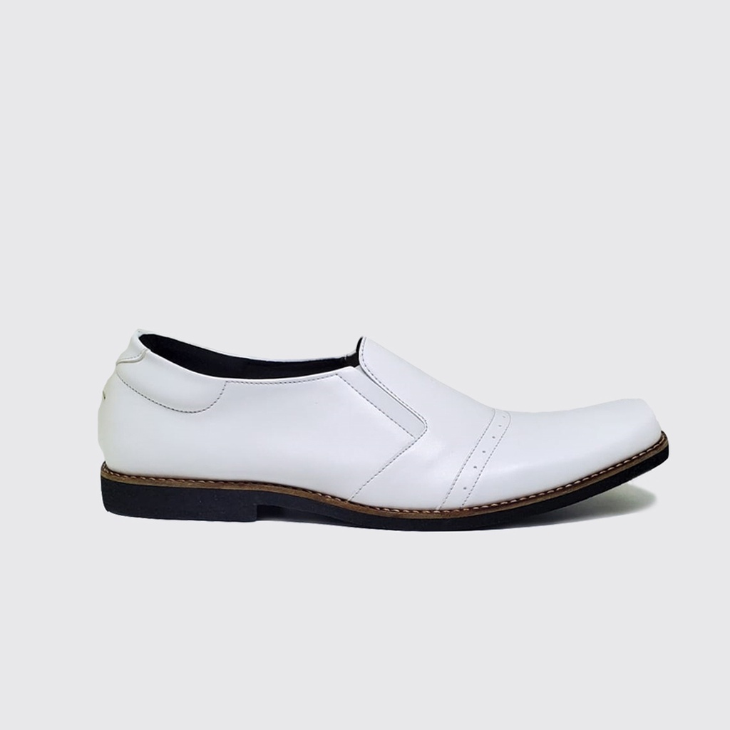 JECKO CHAN X ZAGIB | Sepatu Pria Pantofel Warna Putih Big Size Oxford Slip Formal Ukuran Besar 44-45-46-47-48