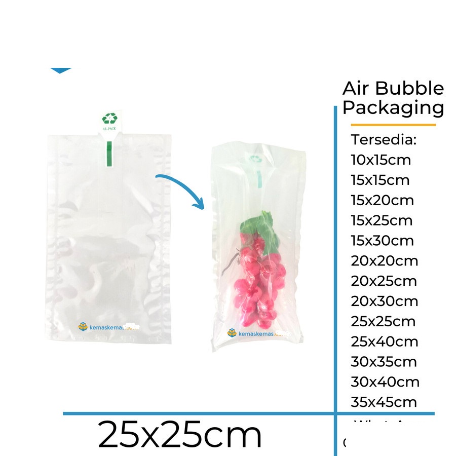 

25x25 cm Poly Air Bubble Wrap Plastic Packaging | Plastik Bubble Polos