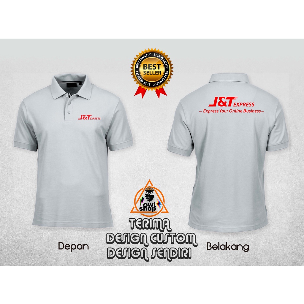 PREMIUM!!! KAOS POLO KAOS KERAH PRIA J&T EXPRESS KEREN PRIA WANITA