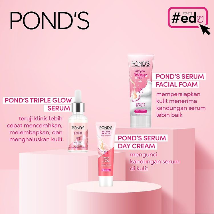 Ponds Bright Beauty Krim Wajah Skin Perfecting Cream Pencerah Wajah 40 G - Brightening Cream