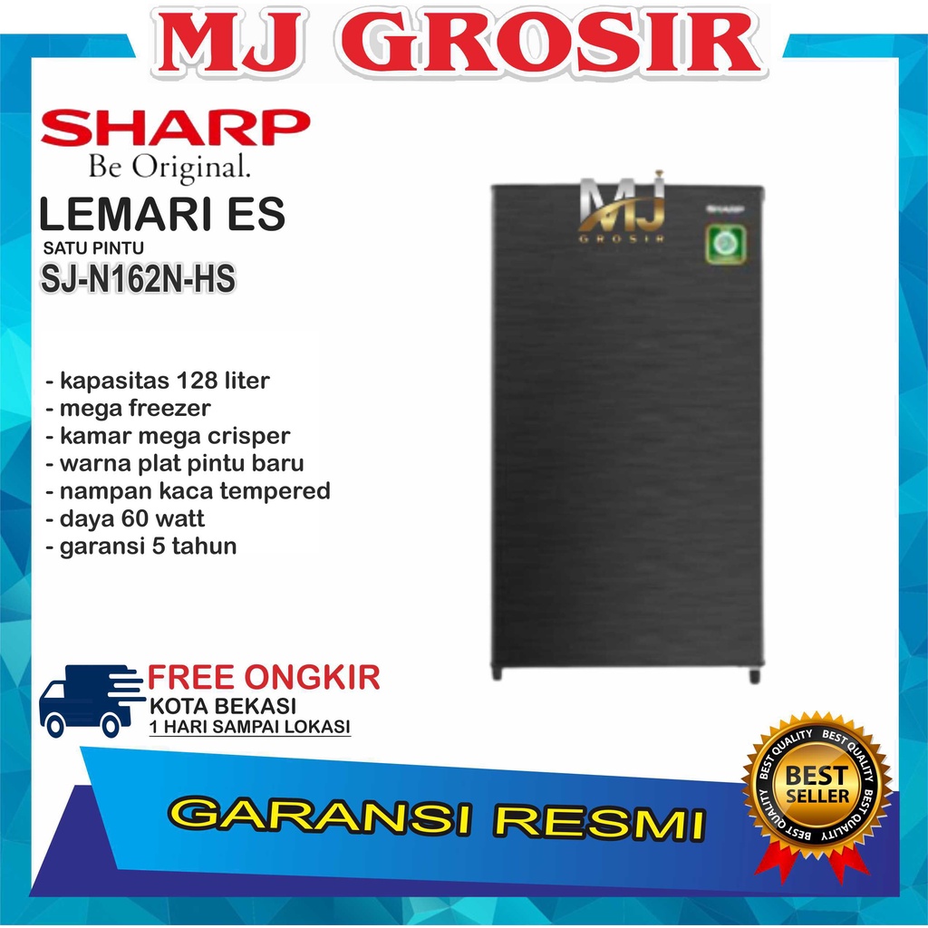 KULKAS SHARP SJ-N 162 NHS LEMARI ES 1 PINTU SJ-N162N-HS