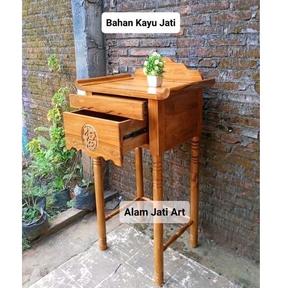 Meja Altar sembahyang minimalis jati