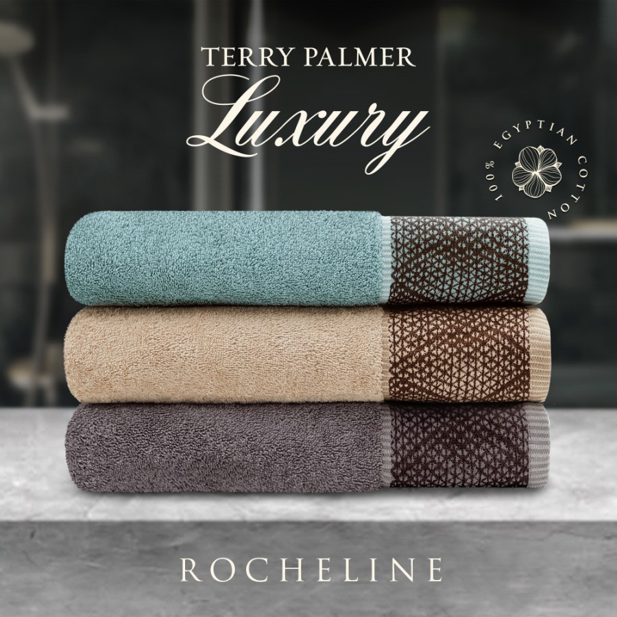 HANDUK MANDI DEWASA TERRY PALMER LUXURY EGYPTIAN ROCHELINE 70 x 140 CM ORIGINAL SERAP AIR