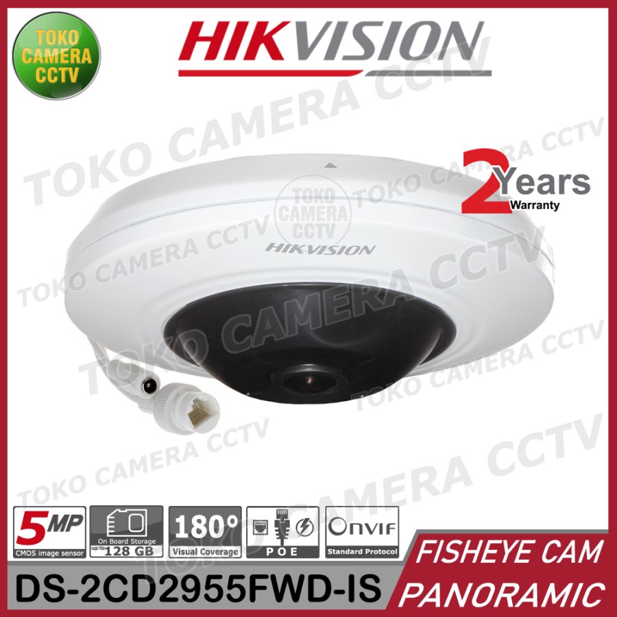 KAMERA CCTV IP CAMERA PANORAMIC FISHEYE HIKVISION DS-2CD2955FWD-IS