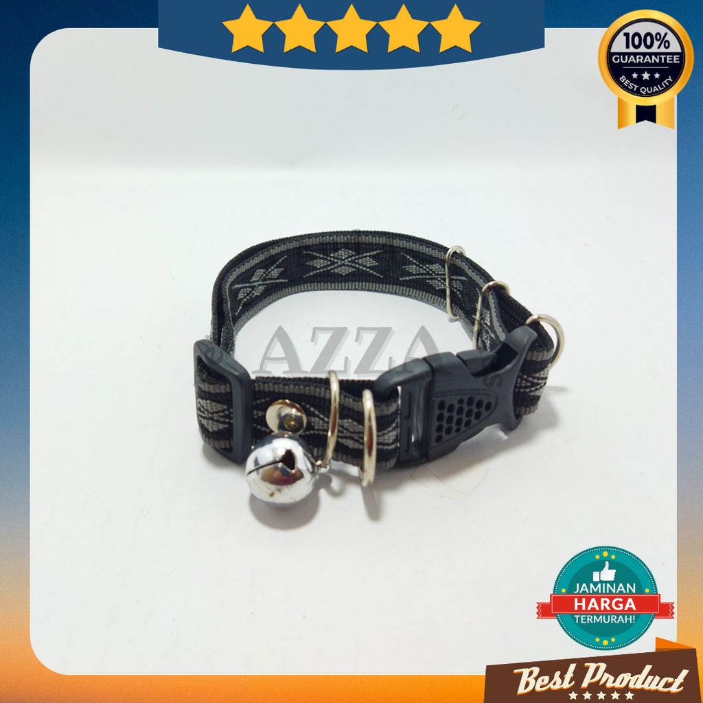 Kalung Anjing Lonceng Besar Ukuran 24 mm Bahan Tali Tebal Kualitas Premium / Large Bell Dog Collar Size 20 mm Premium Quality Thick Rope