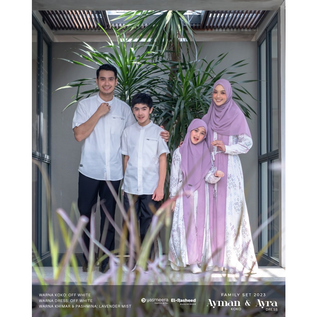 YASMEERA SARIMBIT 2023 AYRA & AYMAN OFF WHITE