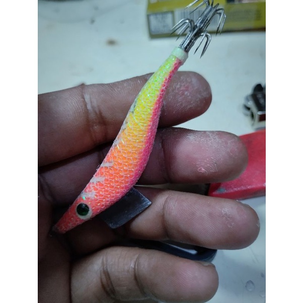 Egi kapela umpan cumi squid jig eging egi bali egi handmade