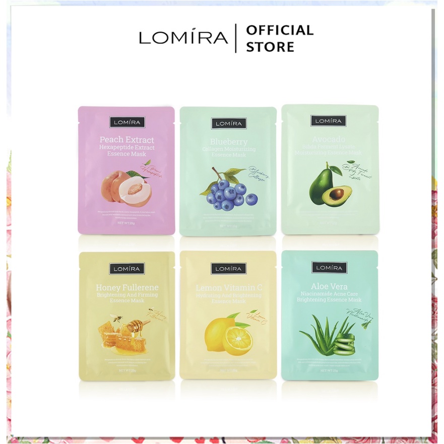 Masker Wajah Ekstrak Buah 25 G All Varian Essence Mask Brightening Hydrating BPOM LOM-ESSE