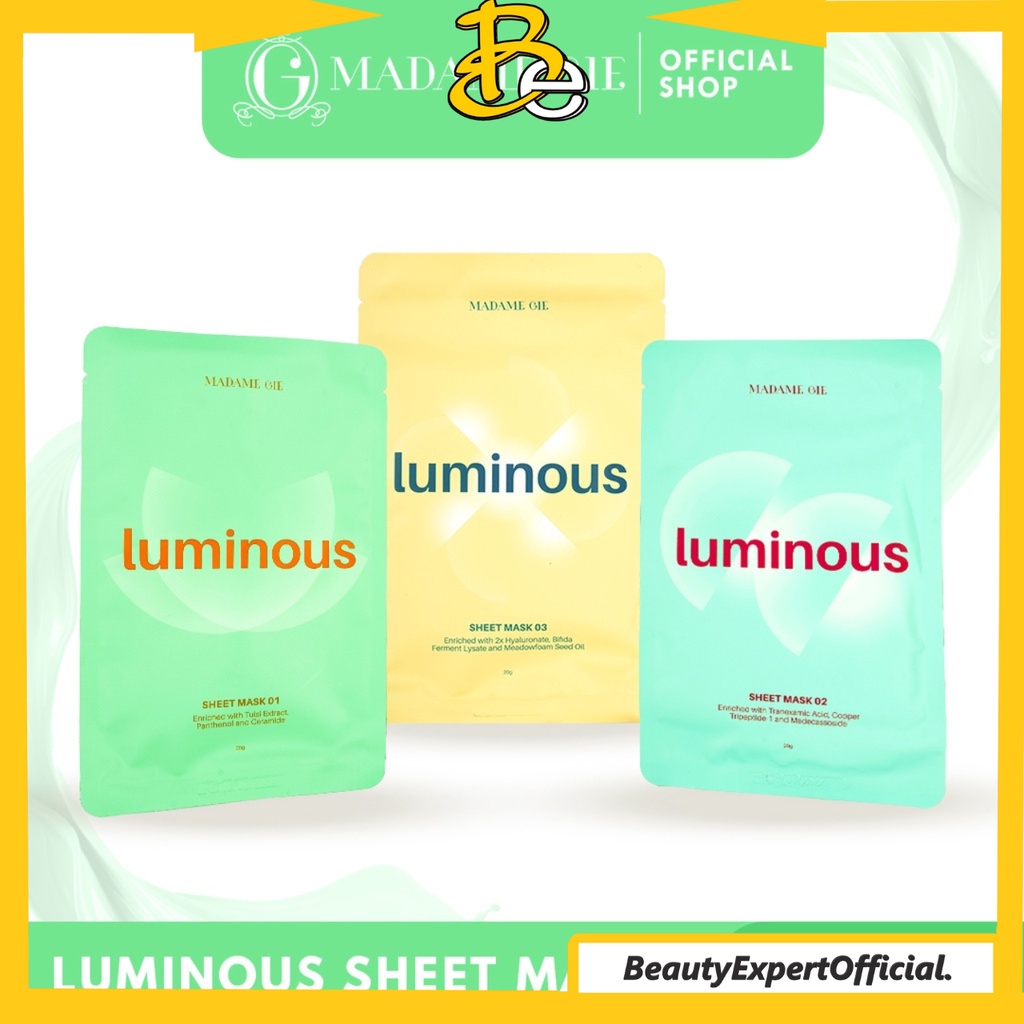 ⭐️ Beauty Expert ⭐️ Madame Gie Luminous Sheet Mask - Skincare Masker