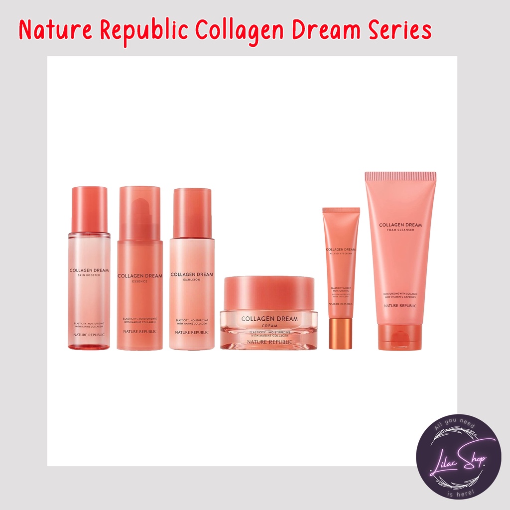 NATURE REPUBLIC COLLAGEN DREAM SKINCARE EMULSION | ESSENCE | EYE CREAM | SKIN BOOSTER | CREAM