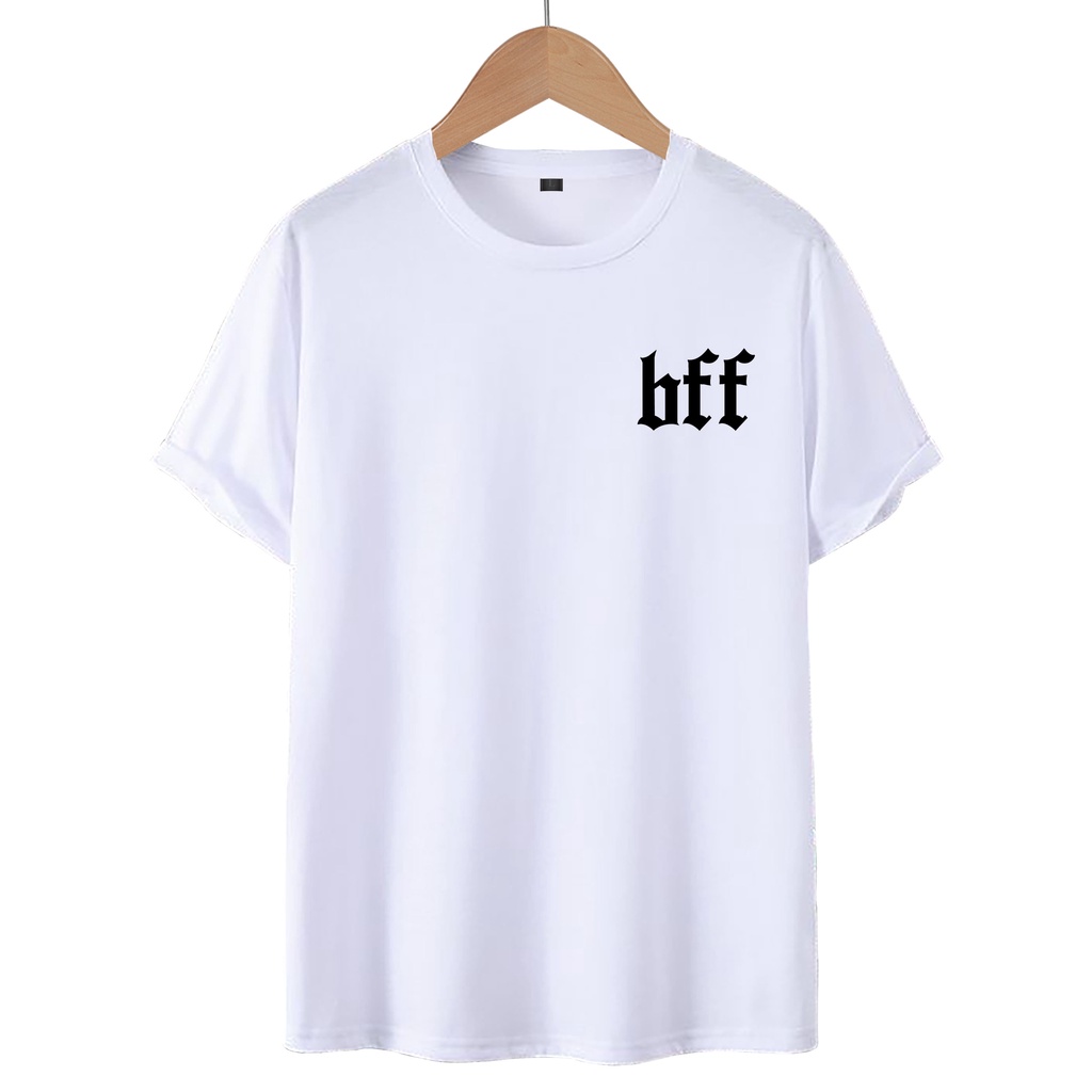 KAOS T-SHIRT LOGO BFF / KAOS DISTRO WANITA.