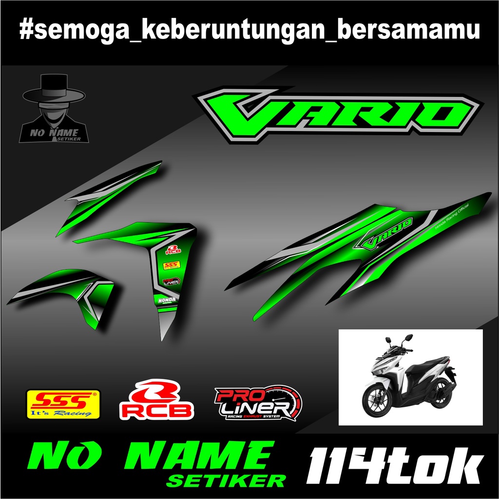 Stiker Striping Variasi Lis Semifull Vario 125 / 150 (114tok) New 2018 2019 2020