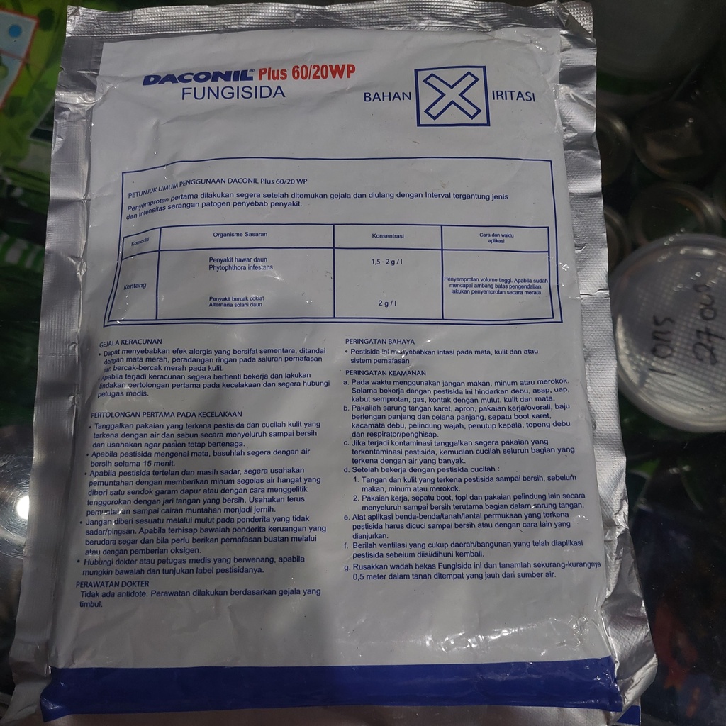 Fungisida Daconil Plus 60/20 WP 200grm