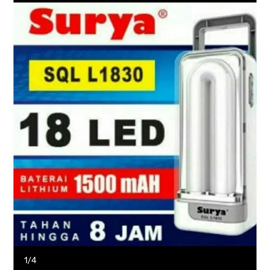 Emergency led SURYA SQL L1830 Lampu darurat cas