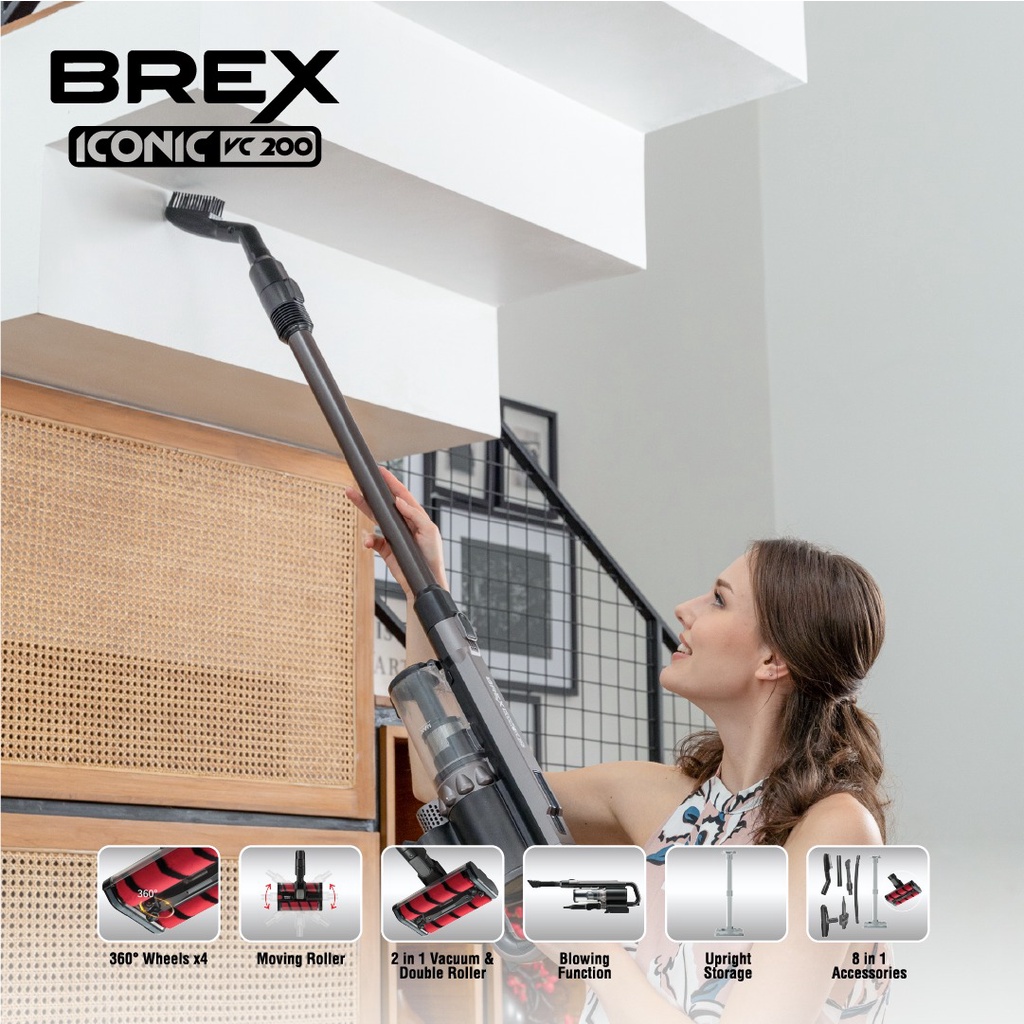 BREX - CORDLESS VACUUM CLEANER 3 IN 1 VC 100 / VC 200