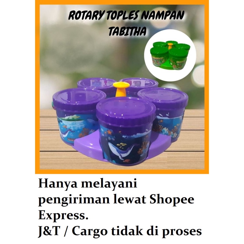 ROTARY Toples Set Nampan Tabitha - Isi 5 Toples + 1 Nampan - Toples Kue Lebaran