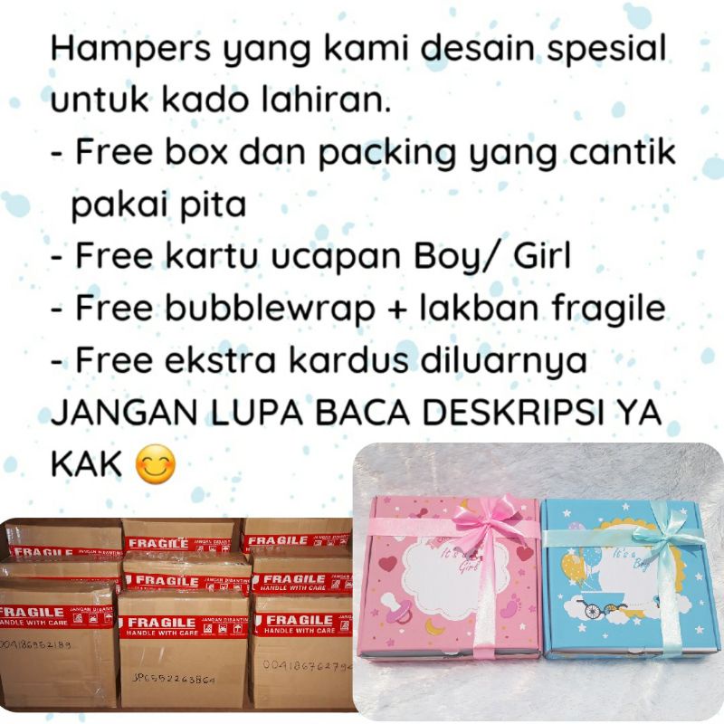 FREE GOODIE BAG / Hampers Bayi Murah / Kado Lahiran Bayi / Newborn Baby Gift / Parcel Bayi