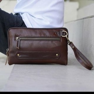 Tas tangan kulit asli - tas pria kulit - hand bag kulit asli kulit - Hitam