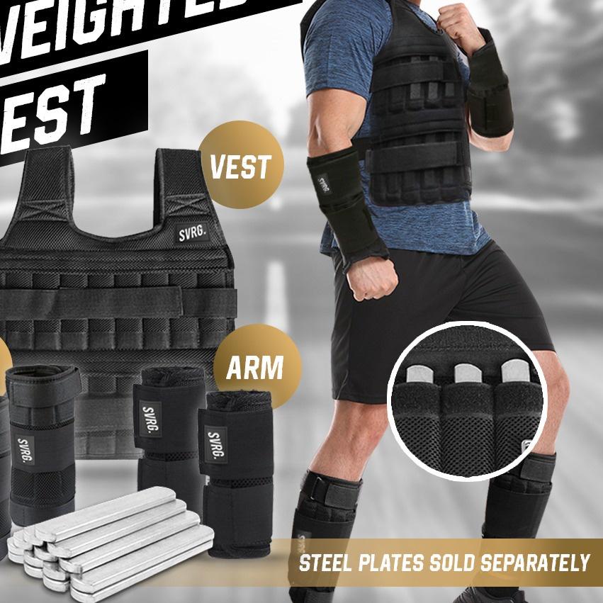 ✰ Svarga Adjustable Weighted Vest - Wrist & Ankle Weight - Rompi Beban ✬