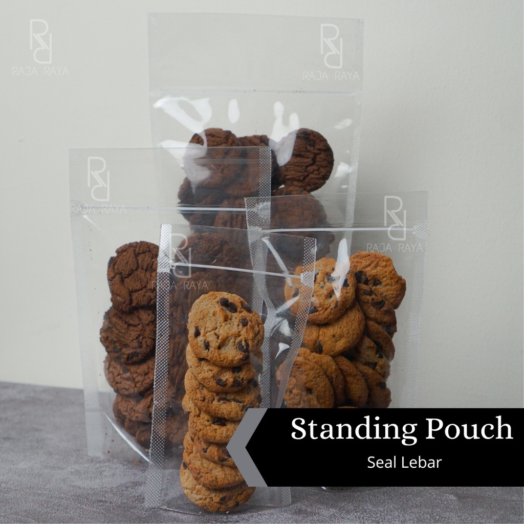 [⚜️RR⚜️] STANDING POUCH DOUBLE SEAL LEBAR TEBAL / PLASTIK KLIP KEMASAN PLASTIK BERDIRI KLIP TEBAL IS