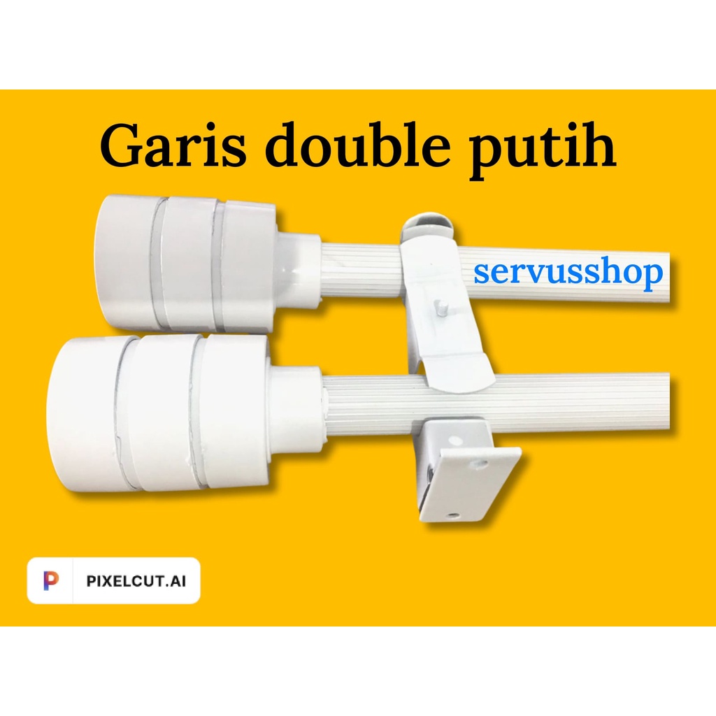 SET PIPA GARIS DOUBLE KODOK TUTUP  MINIMALIS / SET BATANG /  GORDEN MURAH