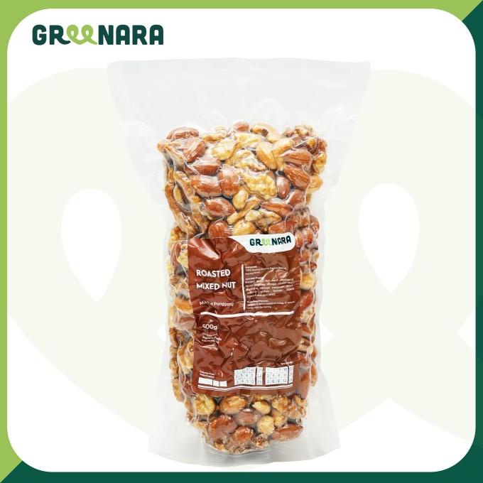 

Roasted Mixed Nut 500gr (Almond,Cashew,Walnut) / Mixed Nut Panggang ghe01