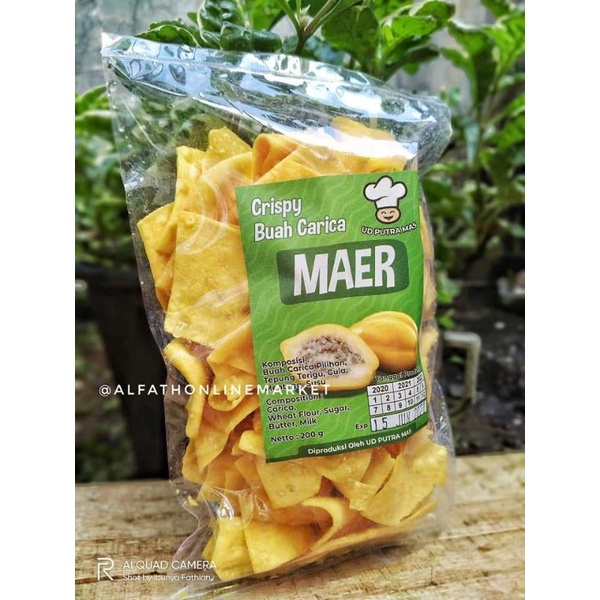 

Keripik Buah Carica Dieng/ Camilan Sehat Manis Renyah 200 gram/Carica Dieng Chips