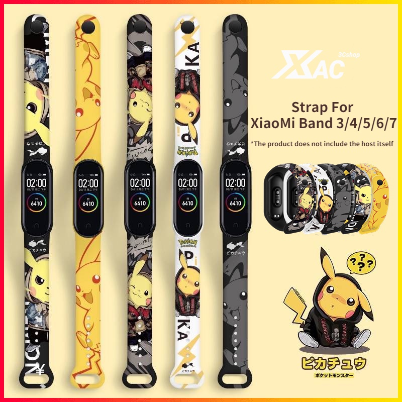 XiaoMi Band 6 Strap Lovely Printed Replacement Strap for Mi Band 7/6/5/4/3 Watch Band Bracelet for Men Women Watchband Accessory xiaomi band 5 mibnd 4 xiaomi 3