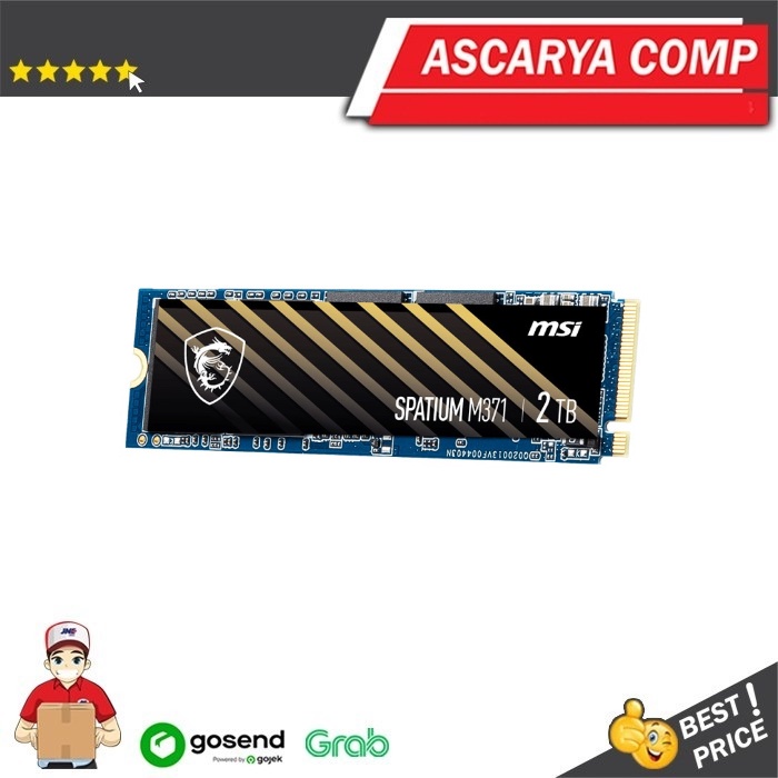 SSD MSI SPATIUM M371 PCIe 3.0 NVMe M.2 2TB - Gen3x4