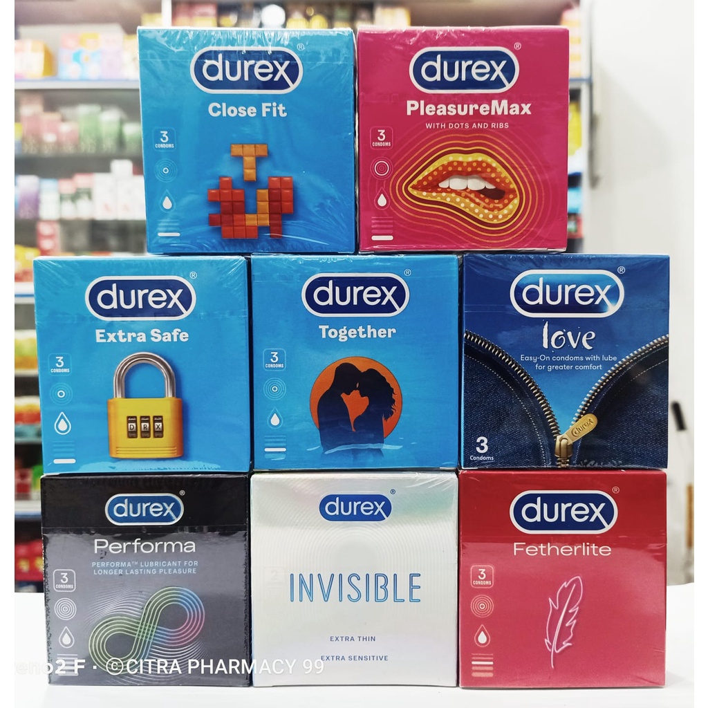 [𝐏𝐑𝐈𝐕𝐀𝐒𝐈] Kondom Durex All Variant - 𝐈𝐬𝐢 𝟑 𝐩𝐜𝐬