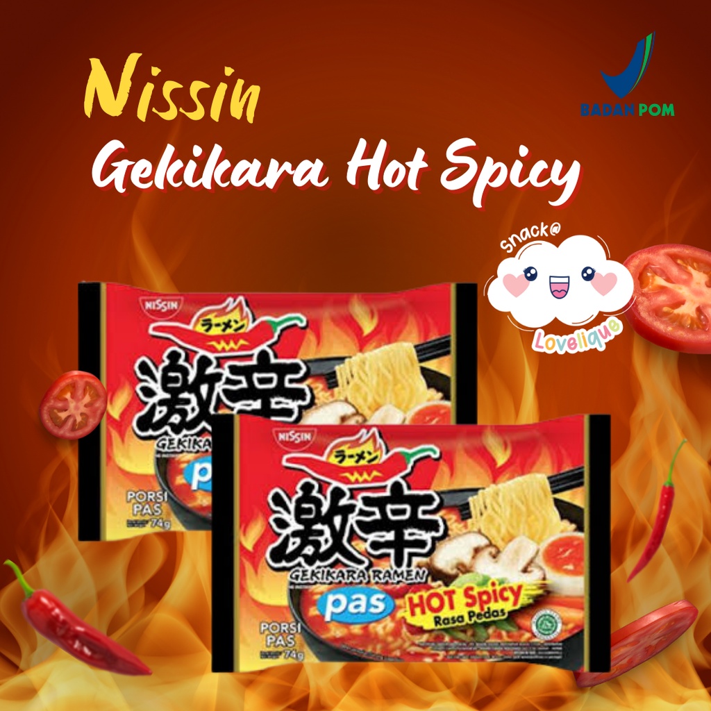 

Nissin Gekikara HOT SPICY - Mie Instan Kuah Pedas / Spicy Instant Noodle